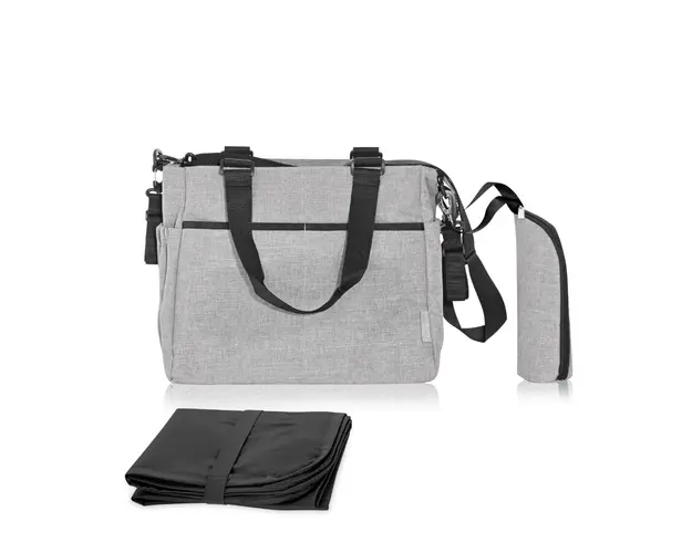 Geanta compartimentata pentru accesorii bebelusi Lorelli Maya, Grey