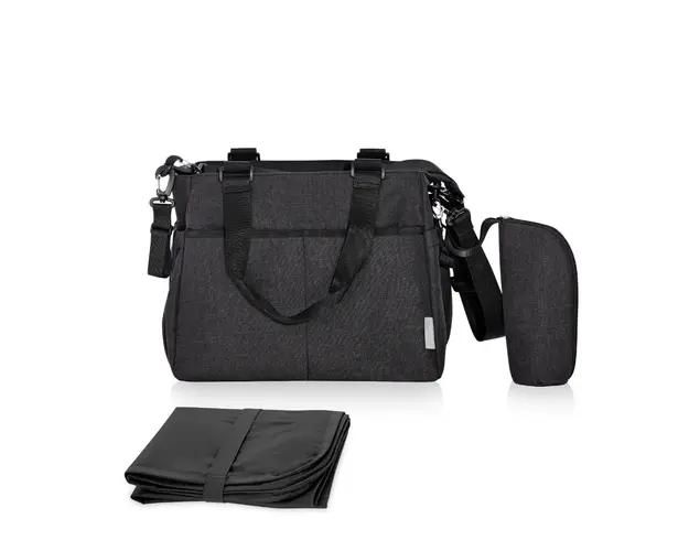 Geanta compartimentata pentru accesorii bebelusi Lorelli Maya, Black