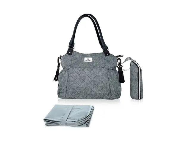 Geanta pentru accesoriile bebelusului, Lorelli, Kristin, compartimentata, Grey