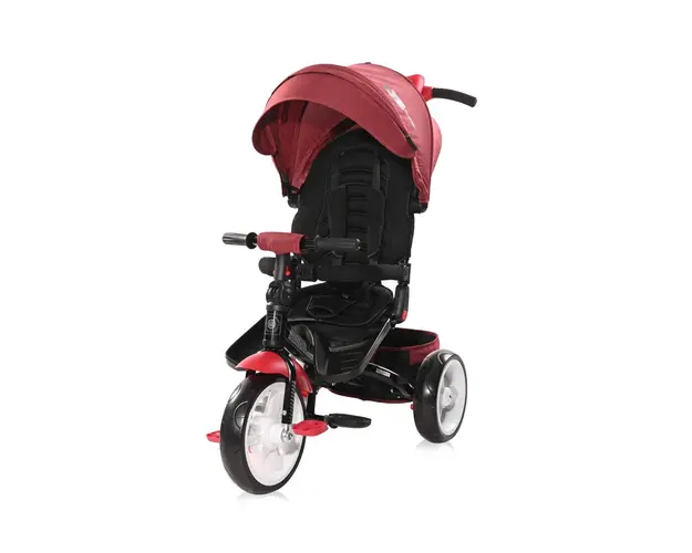 Tricicleta multifunctionala, 4 in 1, Lorelli Jaguar, Red Black Luxe
