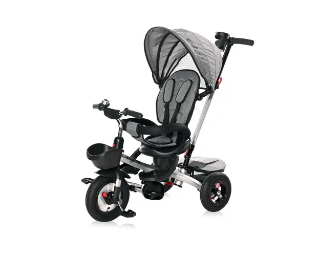 Tricicleta pentru copii, Control Parental, 12-36 Luni, Lorelli Zippy Air, Graphite
