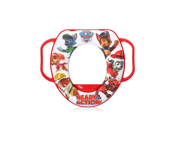 Reductor moale pentru toaleta, cu manere, Lorelli, Paw Patrol, White