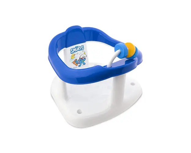 Scaun de baie pentru bebe, antiderapant, Strumfi White