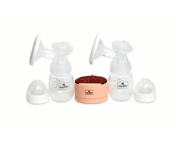 Pompa de san electrica dubla Lorelli Daily Comfort, Led, touch screen, 3 moduri de functionare, Pink