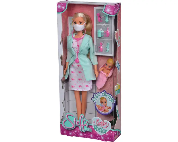 Set Papusa si accesorii Steffi Love Baby Doctor