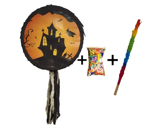 Pinata cu bat si confetti Casa Bantuita, PinaStar