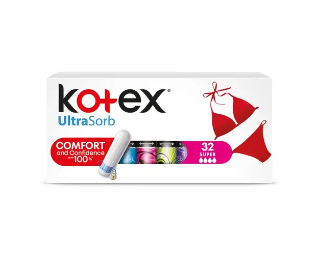 Tampoane interne Kotex Super Ultrasorb, 32 buc