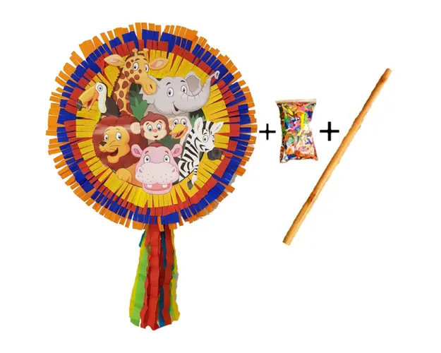 Pinata cu bat si confetti Animale, PinaStar