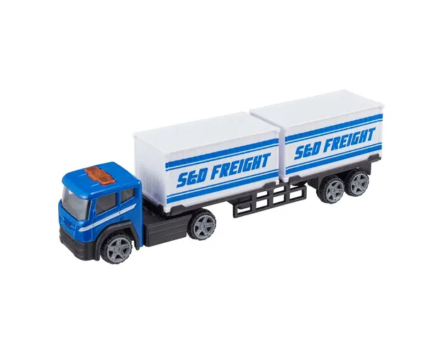 Camion Cargo Transporter, Teamsterz, Albastru