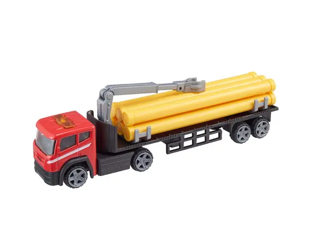 Camion Cargo Transporter, Teamsterz, Rosu