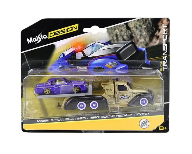 Masinuta Elite Transport Maisto, Missile Tow Flatbed si 1987 Buick Regal, 1:64
