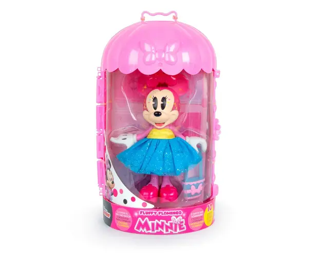 Figurina cu accesorii Disney Minnie Mouse, Fluffy Flamingo, W4