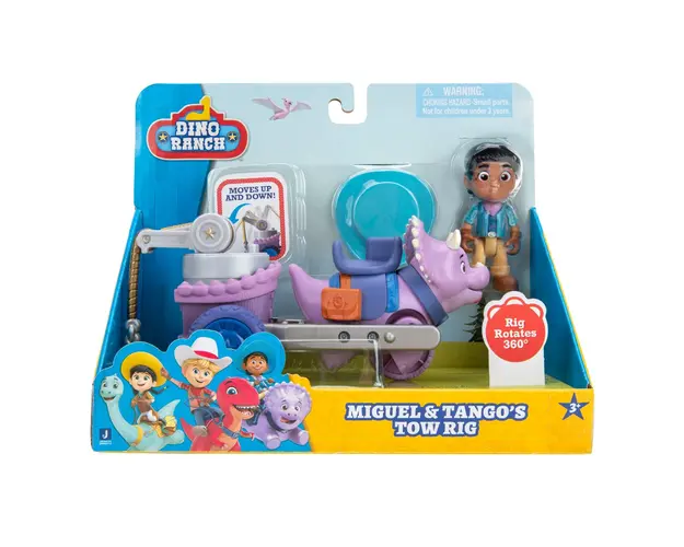 Set figurina cu dinozaur, Dino Ranch, Tango si Miguel, Feature Vehicle, DNR0012