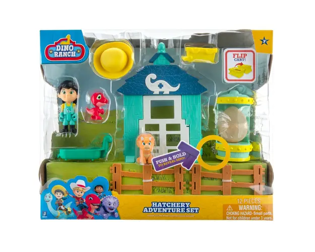 Set figurina cu accesorii, Dino Ranch, Medium Environmental, Hatchery