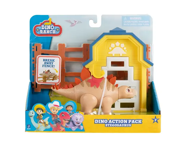 Set figurina Stegosaurus Dino Ranch, Dino Action Pack, DNR0022