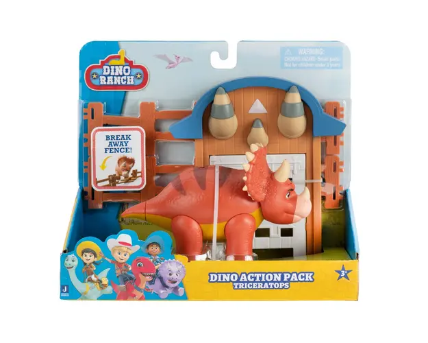 Set figurina Triceratops Dino Ranch, Dino Action Pack, DNR0024