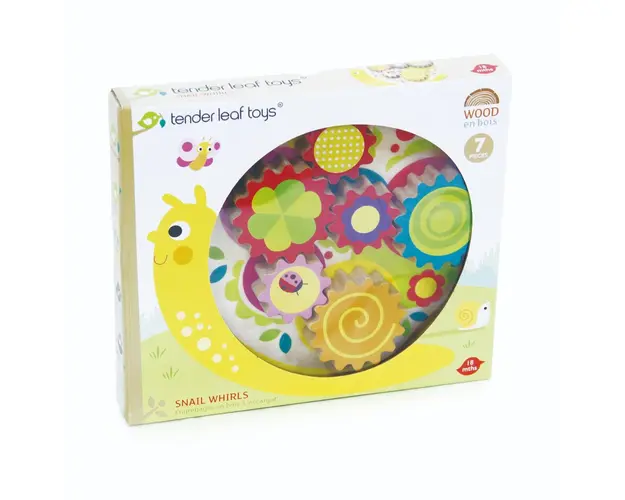 Melcul didactic din lemn, Tender Leaf Toys, 7 piese