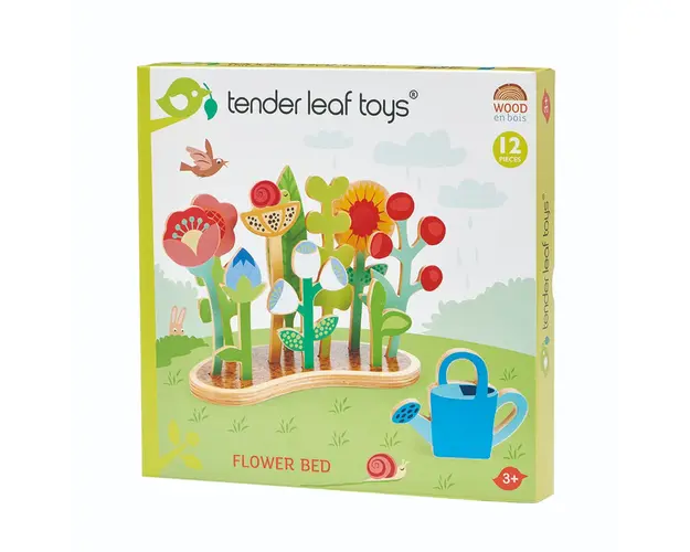 Stratul de flori din lemn, Tender Leaf Toys, 12 piese