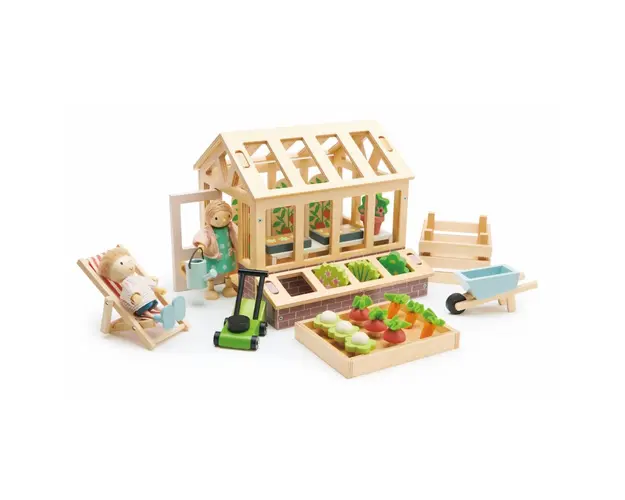 Sera cu gradina din lemn, Tender Leaf Toys