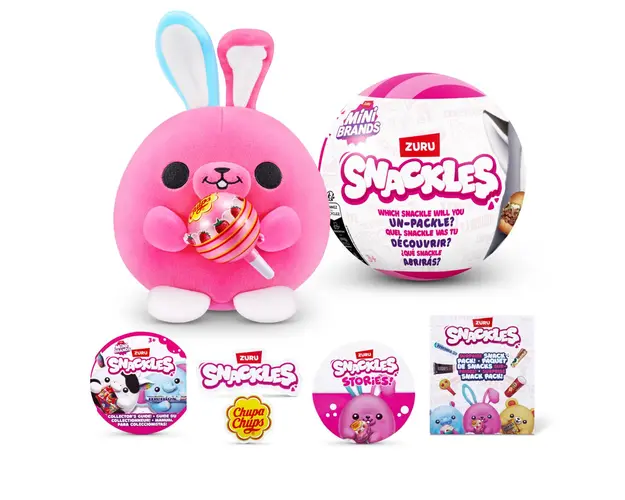 Jucarie de plus surpriza, Snackles, Mini Brands, S1 W2, 11 cm