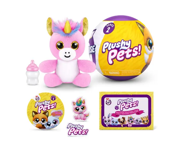 Jucarie de plus cu 5 surprize, Plushy Pets, S2