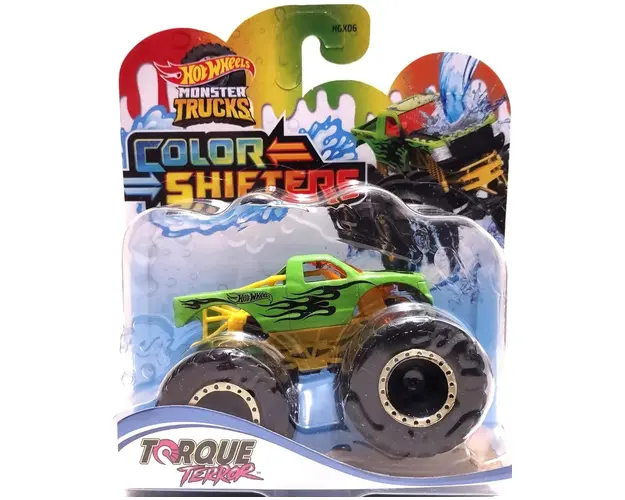 Masina de teren, Hot Wheels, Color Shifters, Torque Teror, 1:64, HMH34