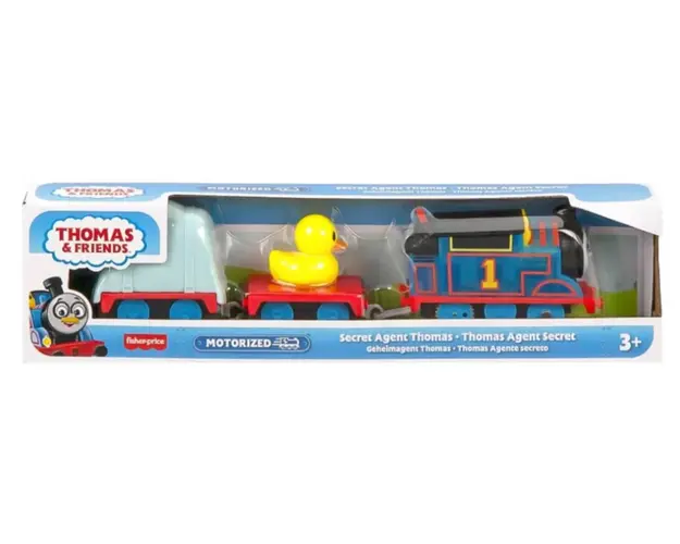 Locomotiva motorizata cu 2 vagoane, Thomas and Friends, Thomas Agent Secret, HMK03