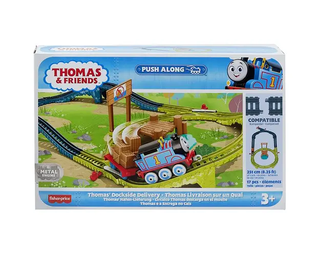 Set de joaca Thomas and Friends, Trenulet cu circuit, Thomas Dockside Delivery, HPM64