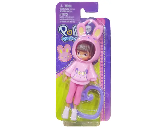 Papusa cu hanorac animalut, Polly Pocket, HRD63