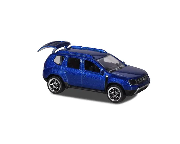 Masinuta Dacia Duster Majorette, 7.5 cm, Albastru