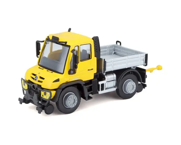 Masinuta Maisto, Mercedes Benz Unimog City Services, Galben