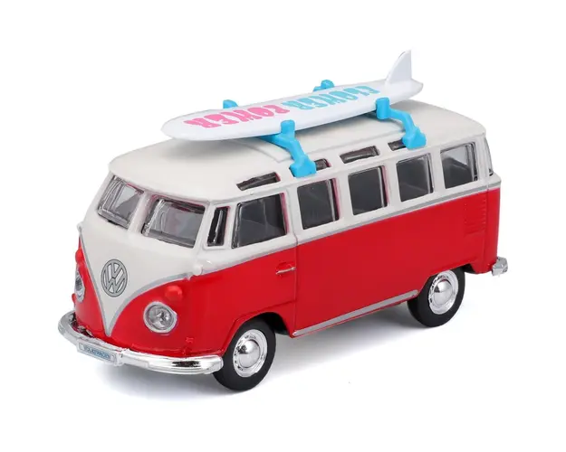 Rulota Maisto, Volkswagen T2, Weekenders, Rosu