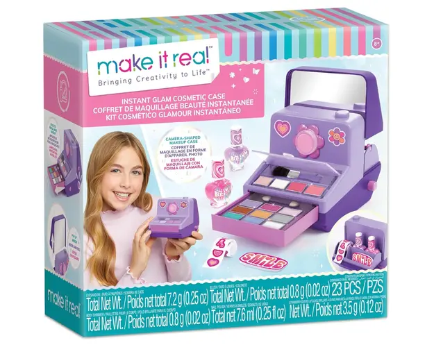Set de cosmetice, Make It Real, Instant Glam Cosmetic Case, 23 piese