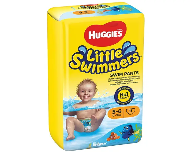 Scutece Huggies Little Swimmers, Nr 5-6, 12 - 18 Kg, 11 buc