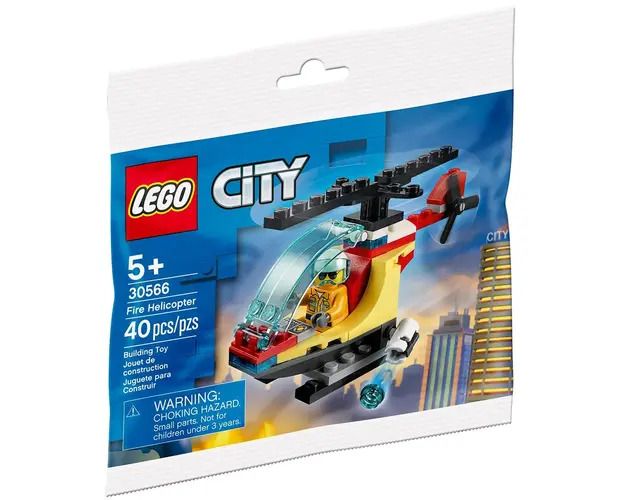 CADOU - LEGO® City - Elicopterul Pompierilor (30566) | in limita stocului disponibil