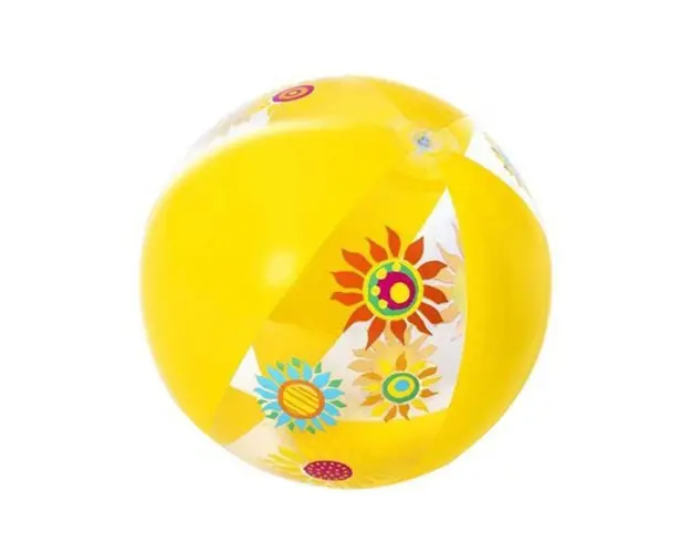Minge de plaja gonflabila multicolora, Bestway, Galben, 51 cm