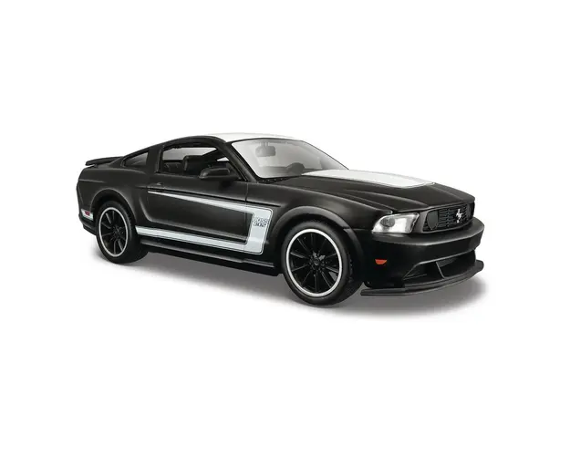 Masinuta Maisto Ford Mustang Boss 302, 1:24, Negru mat