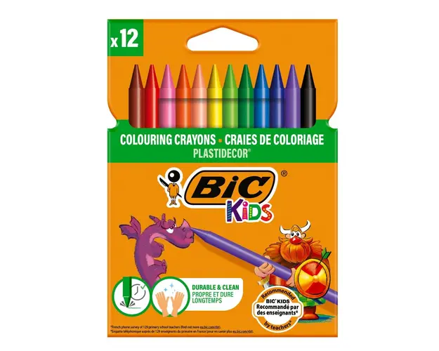 Set creioane cerate Plastidecor Bic, P12
