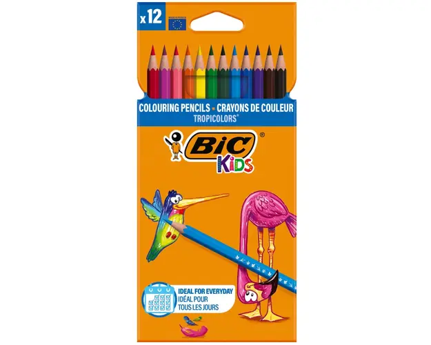 Set creioane colorate Tropicolors Bic, P12