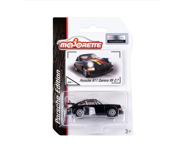 Masina din metal Majorette, Porsche 911 Carrera RS 2.7, Negru