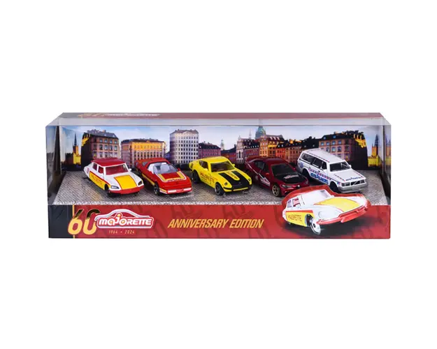 Set 5 masini metalice, Majorette, Anniversary Edition 1964-2024