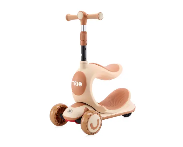 Trotineta cu 3 roti, leduri, Lorelli Trio, Beige