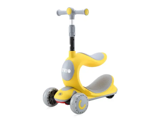Trotineta cu 3 roti, leduri, Lorelli Trio, Yellow
