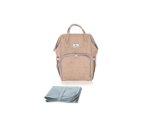 Rucsac cu accesorii, Lorelli, Tina, multiple compartimente, Beige