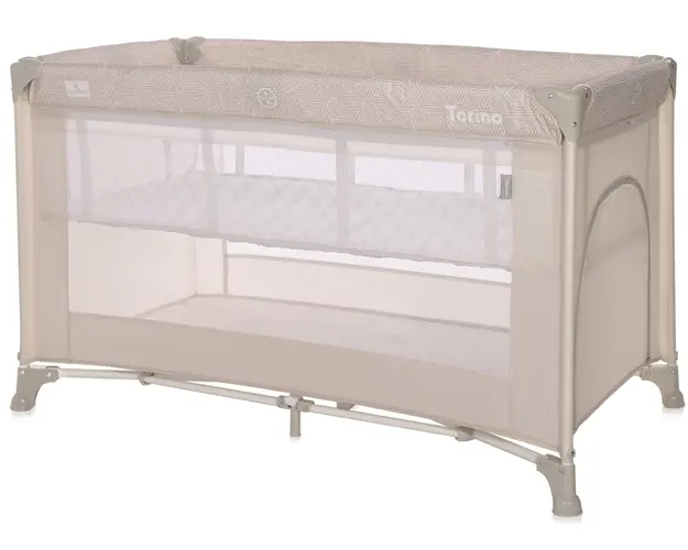 Patut pliabil Lorelli Torino, 2 nivele, Fog Striped Elements
