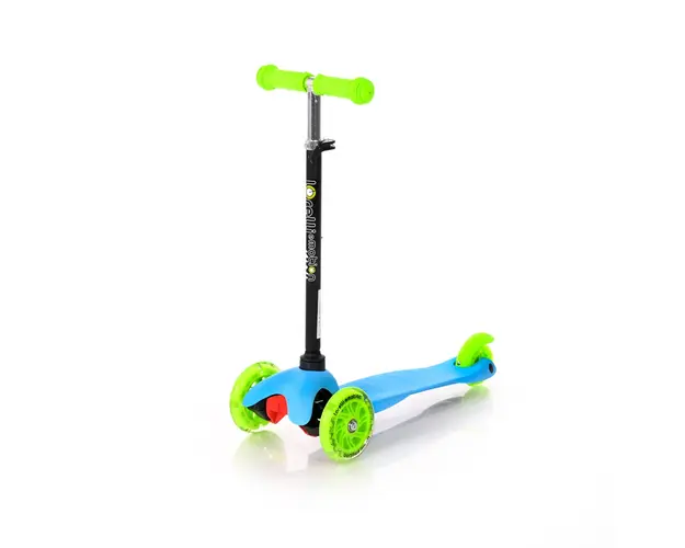 Trotineta cu 3 roti si leduri, Lorelli Mini, Blue Green