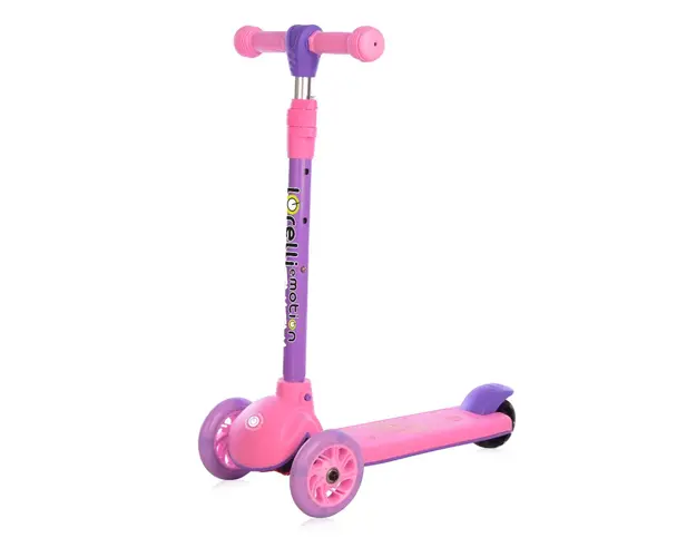 Trotineta cu 3 roti, lumini, Lorelli Tamtam, Pink Lion