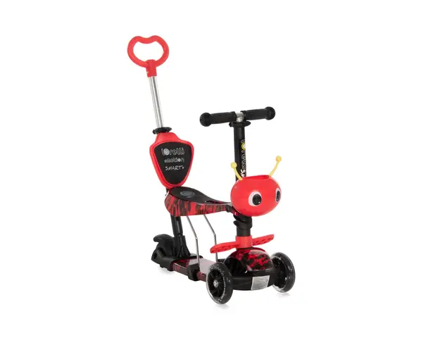 Trotineta cu 3 roti, Lorelli Smart Plus, Red Fire