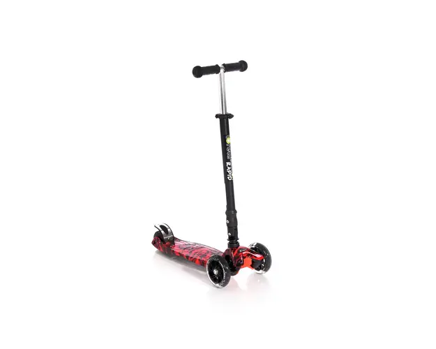 Trotineta cu 4 roti si leduri Lorelli Rapid, Red Fire