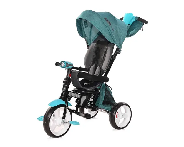 Tricicleta multifunctionala, 4 in 1, cu scaun rotativ, Lorelli Enduro, Green Luxe